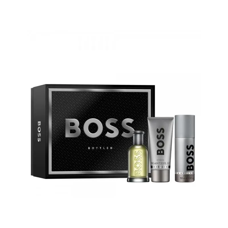 Hugo Boss Men`s Boss Bottled 3pcs Edt Gift Set Fragrances 3616305439444