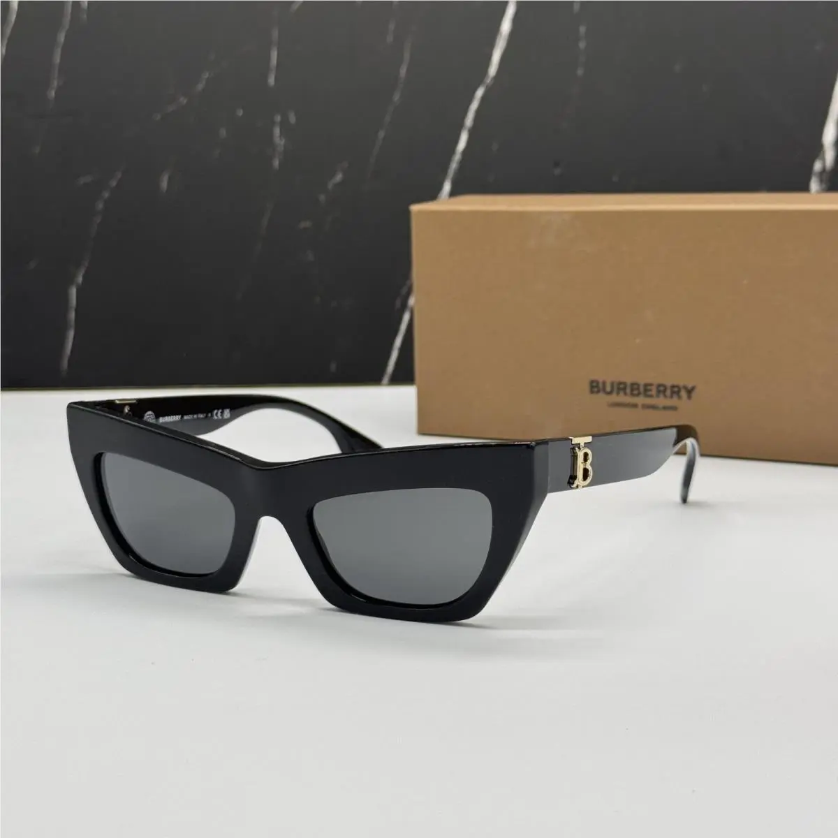 Burberry BE4405 300187 Sunglasses Black Women BE4405 3001/87 Burberry