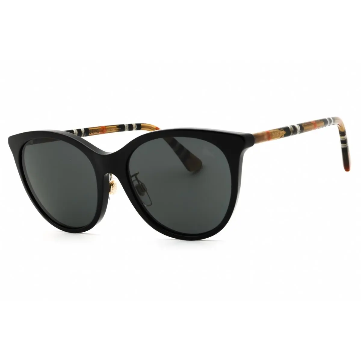 Burberry BE4464D 416187 Sunglasses Black Frame Dark Grey Lenses 56mm
