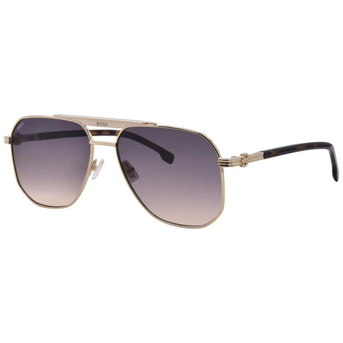 Hugo Boss 1743/S 06J/C9 Sunglasses Gold Havana/grey/brown Square Shape 59mm