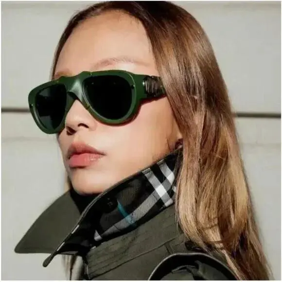 Burberry BE4433U 413871 Sunglasses Green Unisex BE4433U 4138/71 Burberry