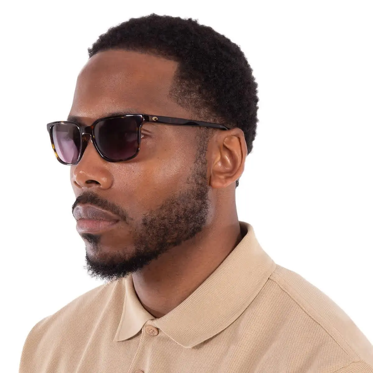 Costa Del Mar Kailano Rose Gradient Polarized Glass Square Men`s Sunglasses