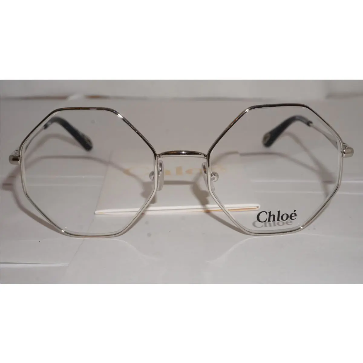 Chloe Eyeglasses Silver Hexagon CH0022O 006 53 20 140