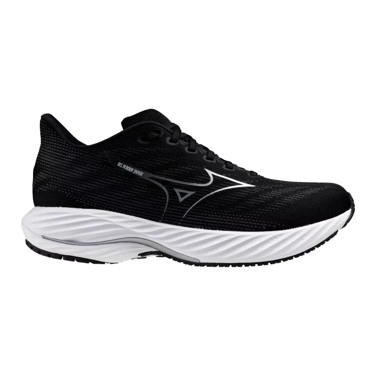 Mizuno Wave Rider 28 Black / Silver 411456.9073 Men`s Size 9 Medium - Multicolor