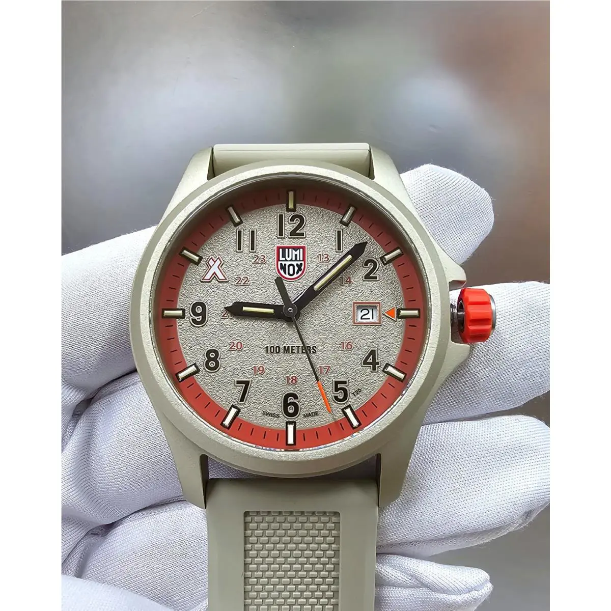Luminox Bear Grylls Survival Land 3710 Quartz 43mm Men`s Outdoor Watch XB.3717