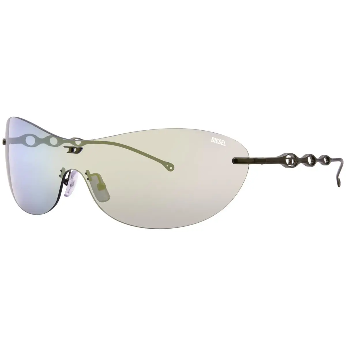 DL1006 114/J2 Sunglasses Shiny Green/dark Violet Emerald Iridium 35mm by Diesel