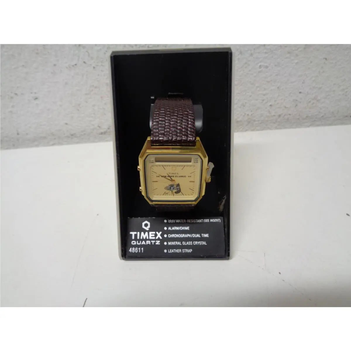 Vintage 1970`s Watch Timex Q V-cell Bob Hope Classic Ani-digital
