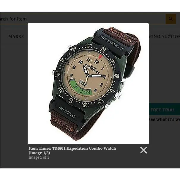 Expedition Men`s Watch T84601 Crown Set Resin Combo Watch by Timex