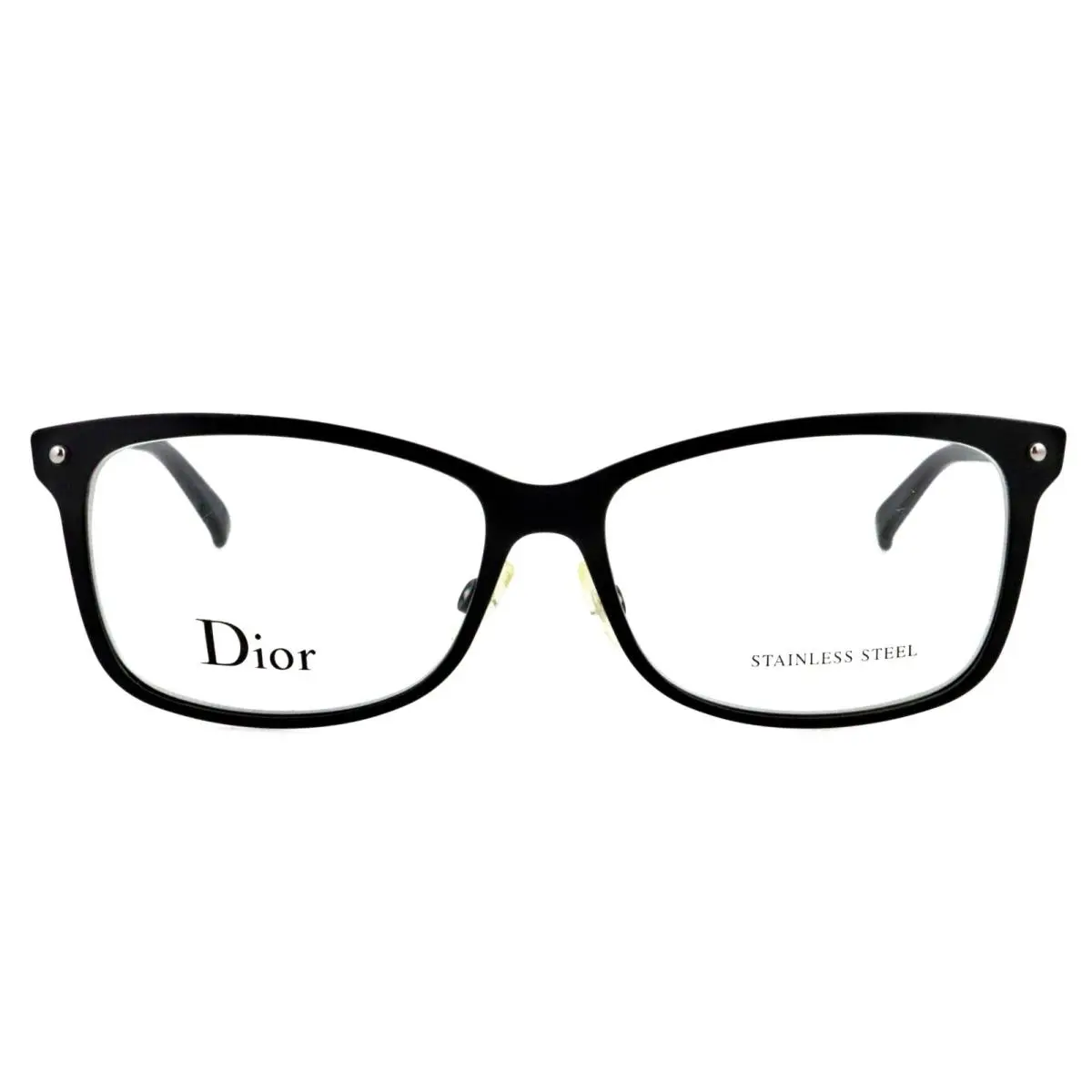 Christian  CD3776 Pdc 54mm Black Silver Cat Eye Eyeglasses Frames Italy by Dior