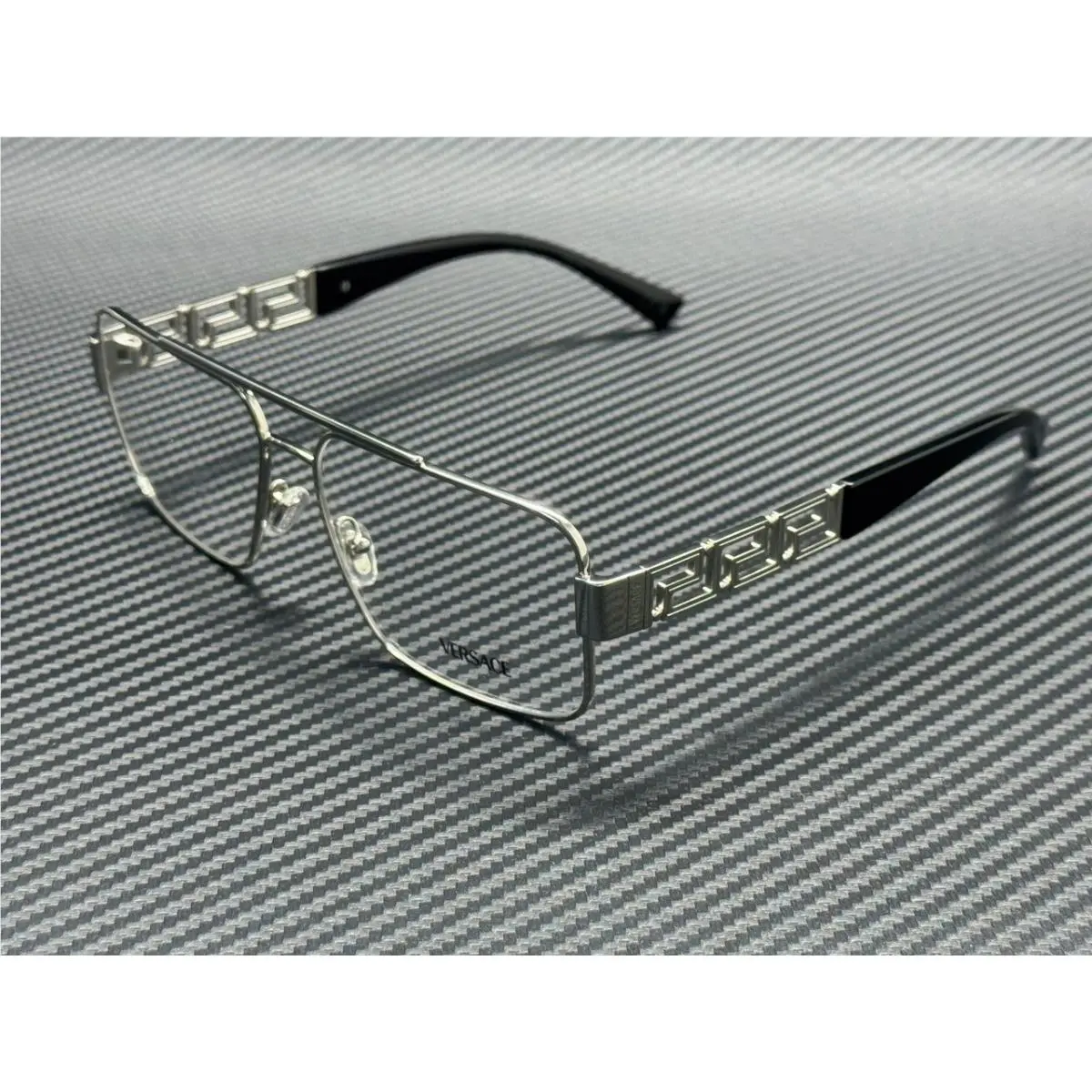 Versace VE1308 1001 Silver Men`s 58 mm Eyeglasses