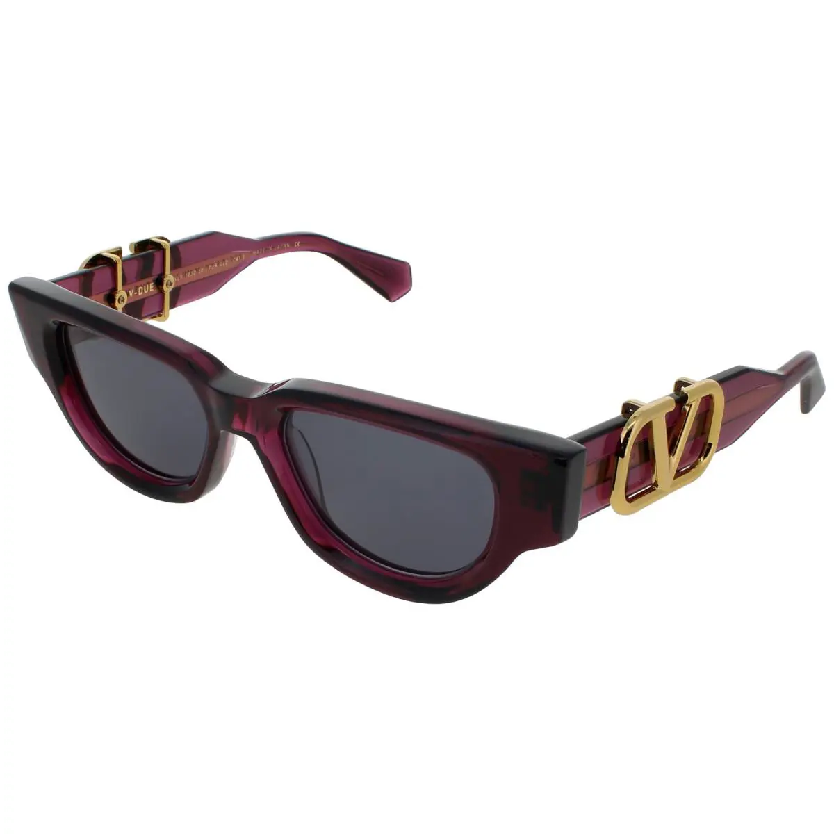 Valentino Men Sunglasses Crystal Purple Grey Cat Eye V-due VLS-103D-50