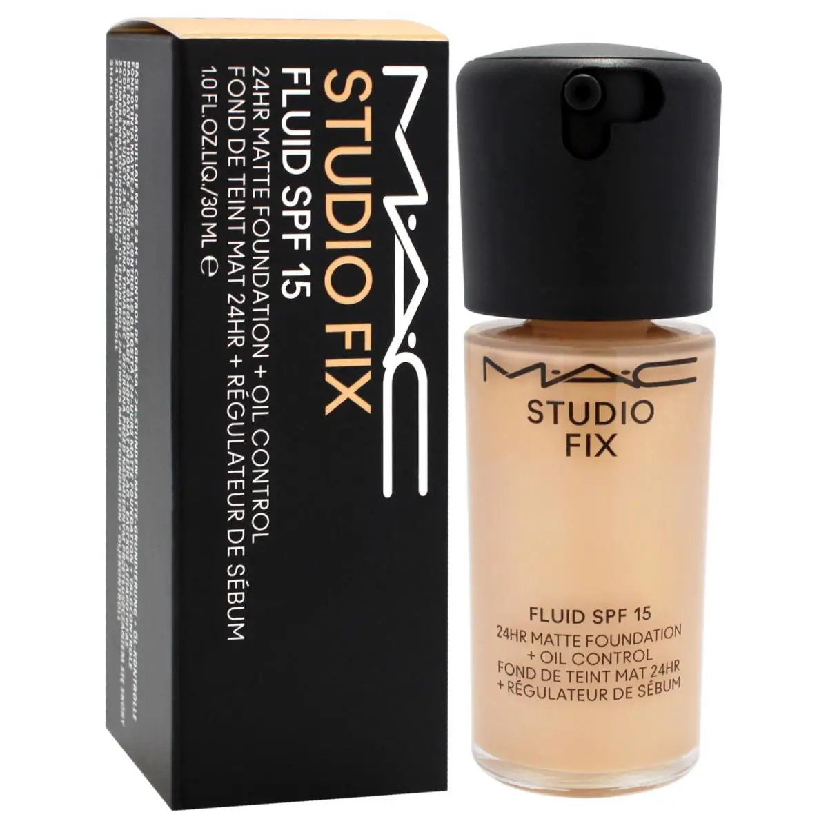Mac NC25 Studio Fix Fluid Spf 15 24HR Matte Foundation+oil Control Full Size
