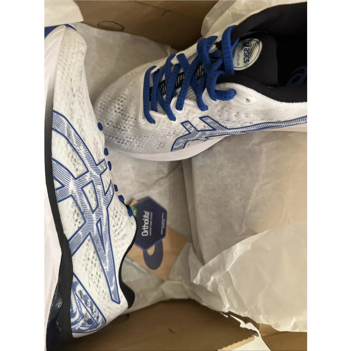 Asics shoes - ASICS GEL-Cumulus 23 - White/Tuna Blue 9
