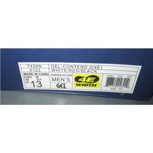 Asics shoes - ASICS GEL - GEL - White/Black/Red 3