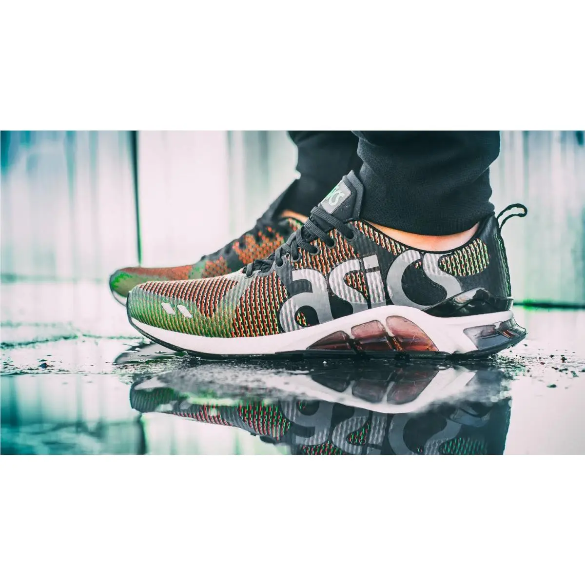 Asics shoes - Gel-Lyte One Eighty - One Eighty - HN6C1-8873 - Gecho Green/Guava (UPC: 889436458063) 8