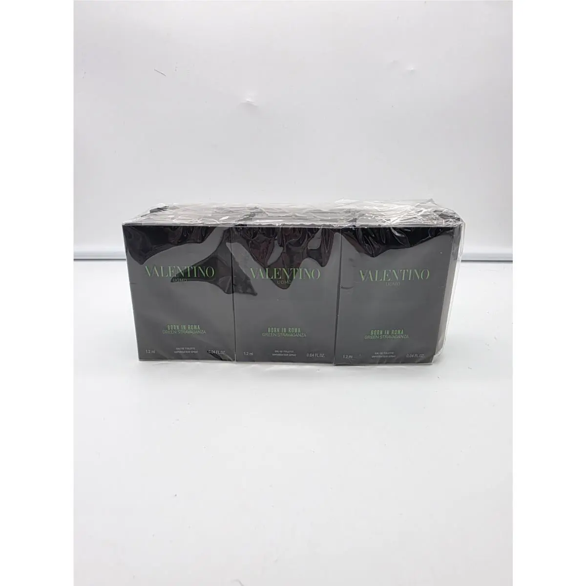 12 Valentino Uomo Born In Roma Green Stravaganza Edt Sample Spray .04oz 1.2ml