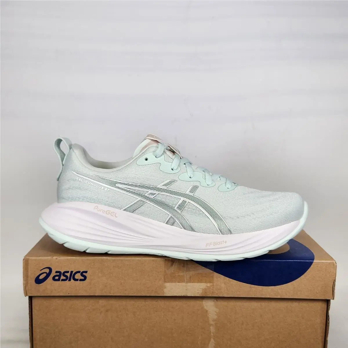 Size 8.5 - Asics Gel-cumulus 27 - Pure Aqua / White - Womens