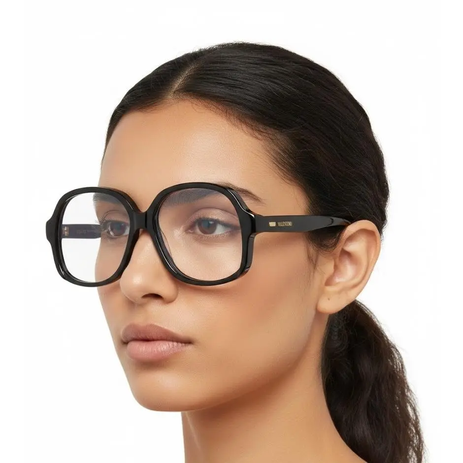 Valentino Round-frame Acetate Eyeglasses Women Fashion