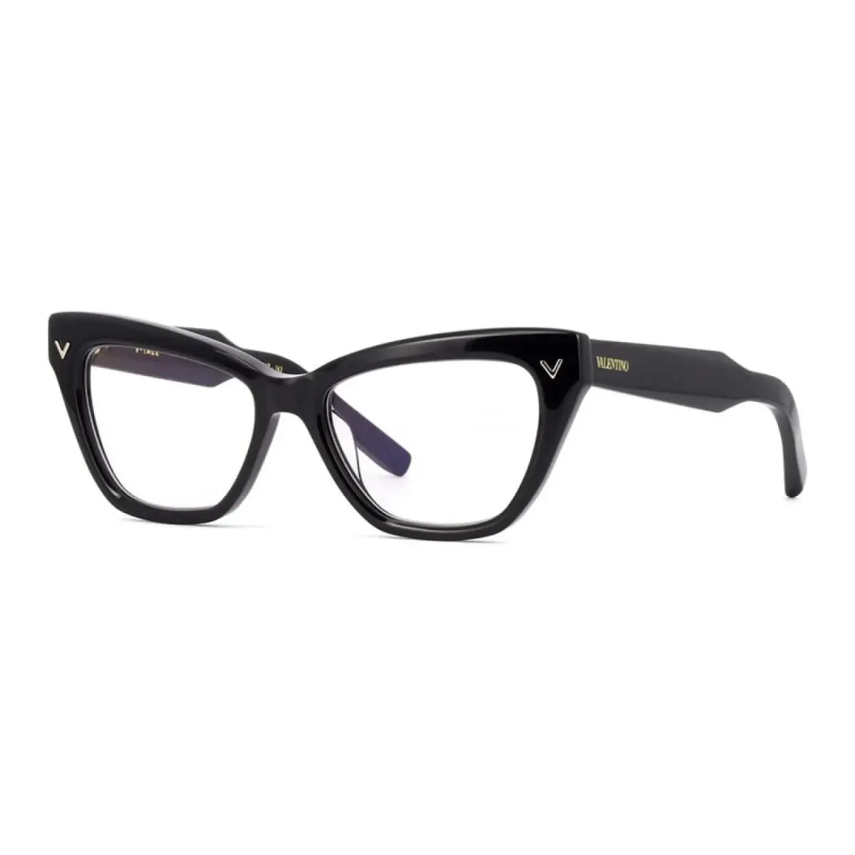 Valentino VLX-140 A Cat Eye Shiny Black 53 mm Women`s Eyeglasses Frame