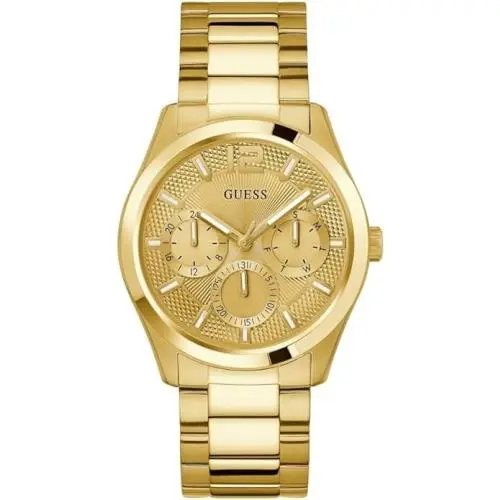 Guess Men`s Multi-function Gold Dial Watch - GW0707G3