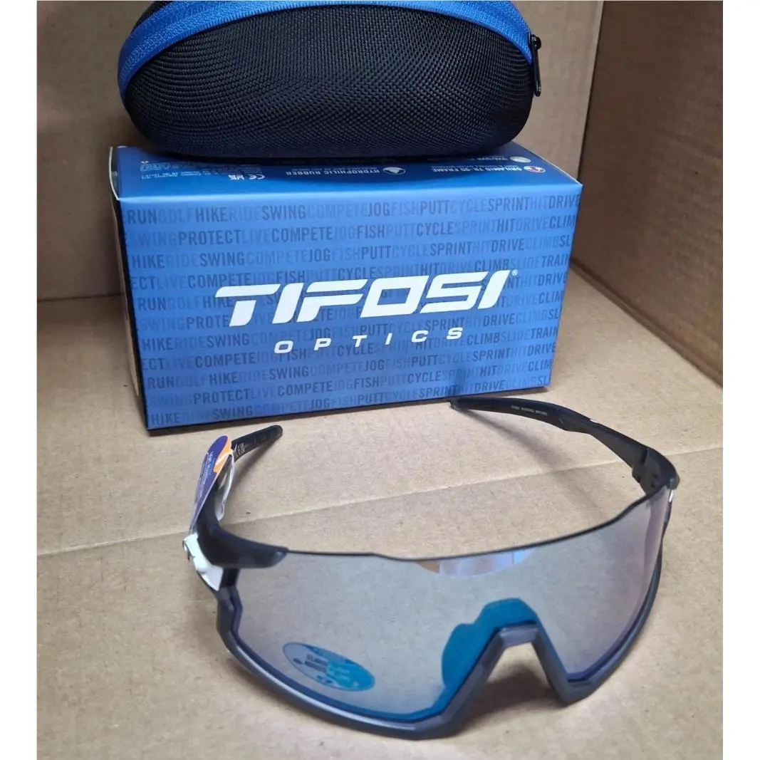 Tifosi Stash Matte Smoke Blue Fototec 1840302832 Cycling Baseball Sunglasses