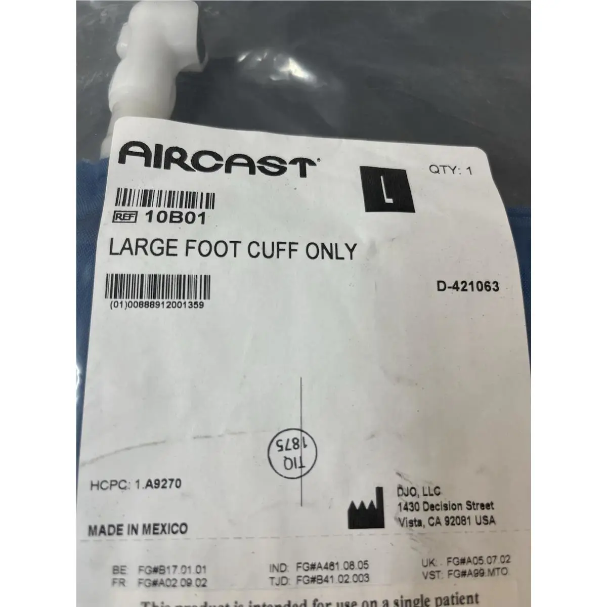Aircast  - Cryocuff L - Cryocuff - Blue 0