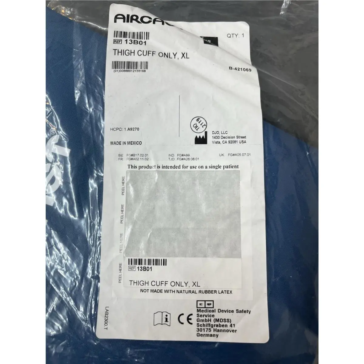 Aircast  - Cryocuff XL - Cryocuff - Blue 2