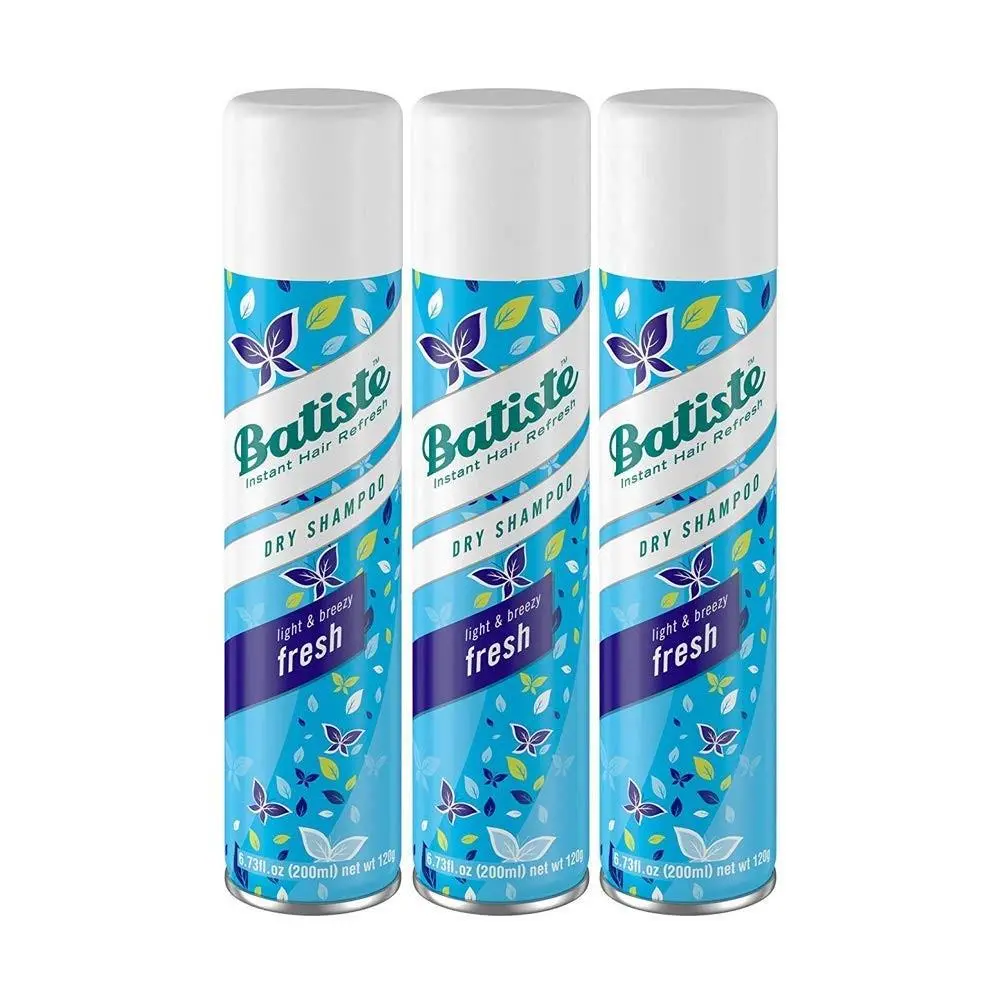 Batiste Shampoo Dry Fresh 6.73 Ounce 199ml 3 Fl Oz Pack of 3