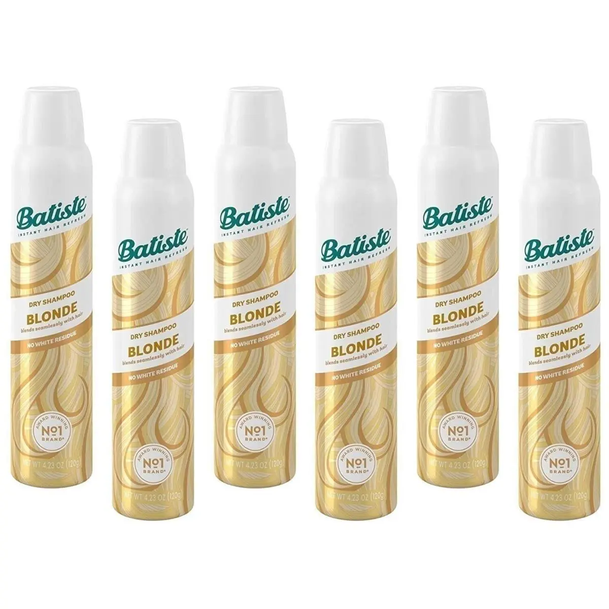 Batiste Shampoo Dry Brilliant Blonde 6.73 Ounce 199ml Pack of 6