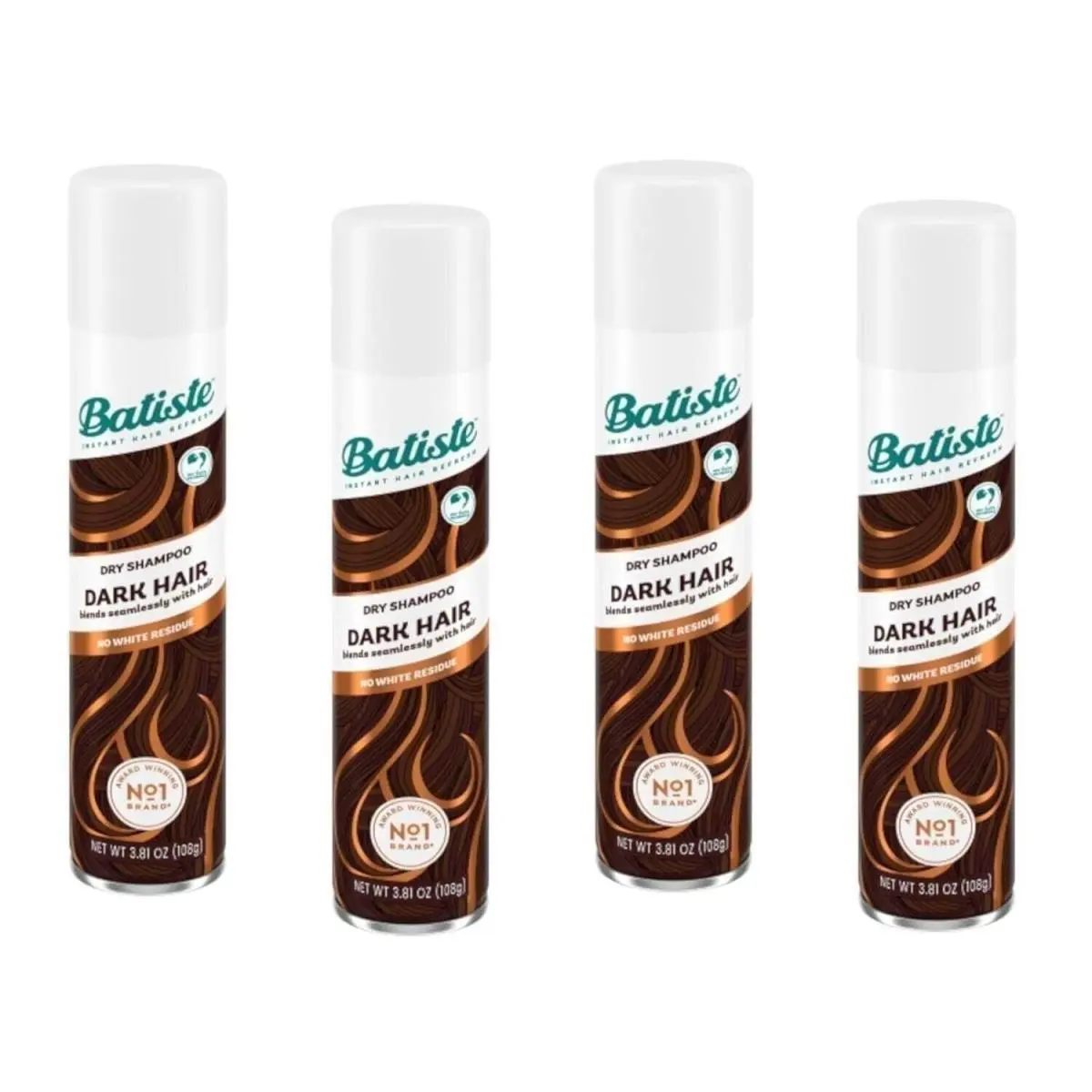 Batiste Dry Shampoo Divine Dark 6.73 oz Pack of 4