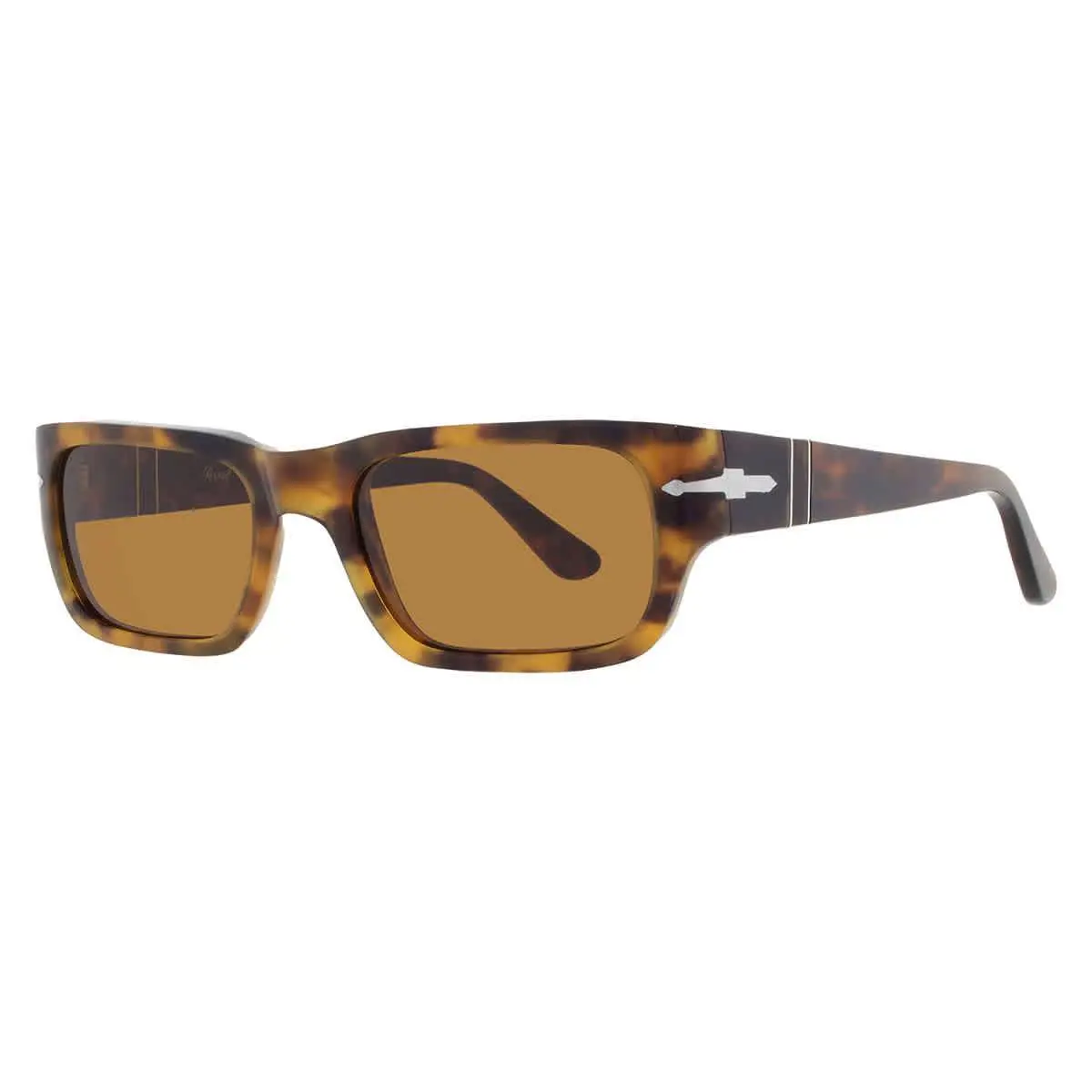 Persol Adrien Brown Rectangular Unisex Sunglasses PO3347S 121033 55