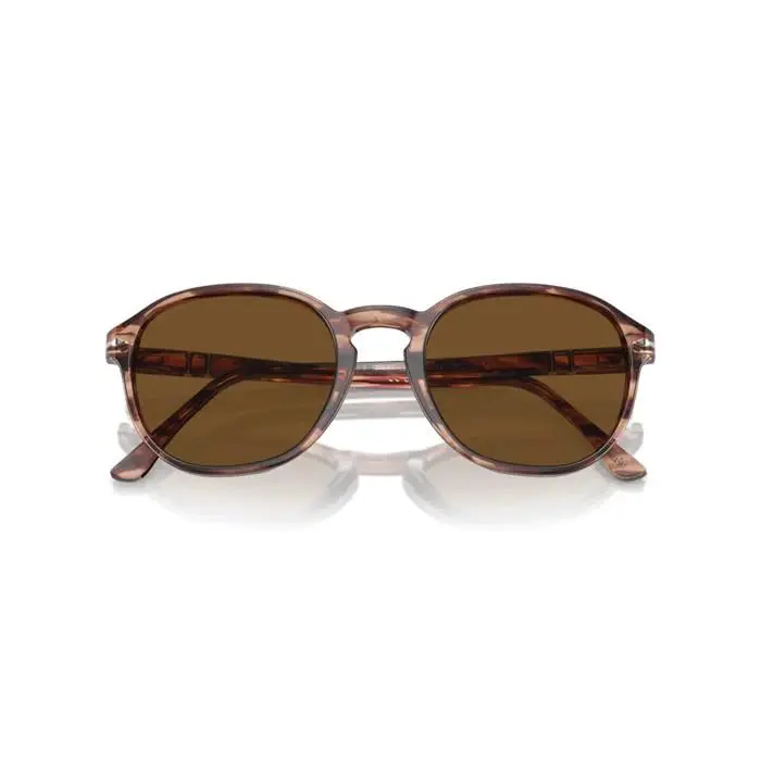 0PO3343S 120957 Striped Bordeaux Men`s Sunglasses by Persol