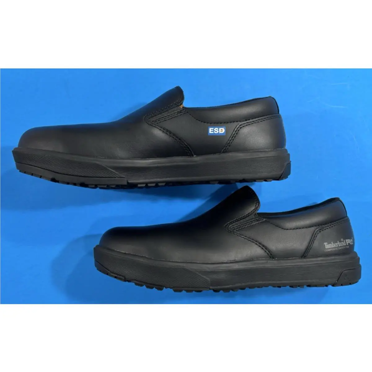 Timberland shoes - Timberland PRO GreenStride Berkley Comp Toe Slip On Shoes - TB0A672YEK5 - Black 4