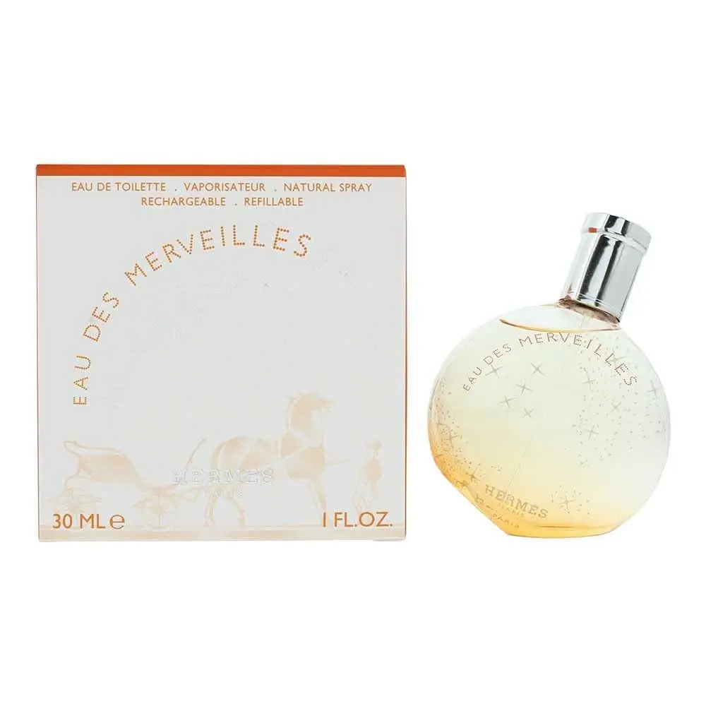 Hermes Eau Des Merveilles Edt Refillable Spray 1.0 OZ 30 ML W