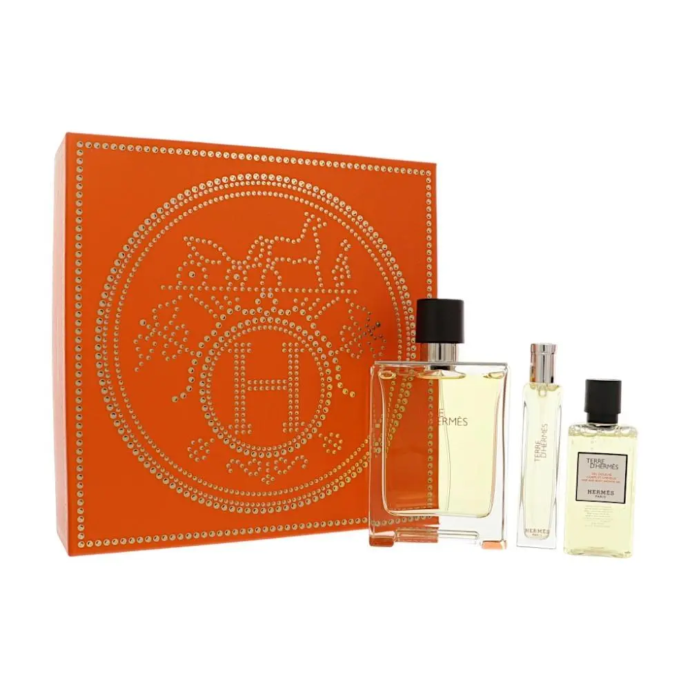 Terre D`hermes  Gift Set For Men 3 Pc Gift Set-3.3Oz Edt Spray 0.5Oz by Hermes