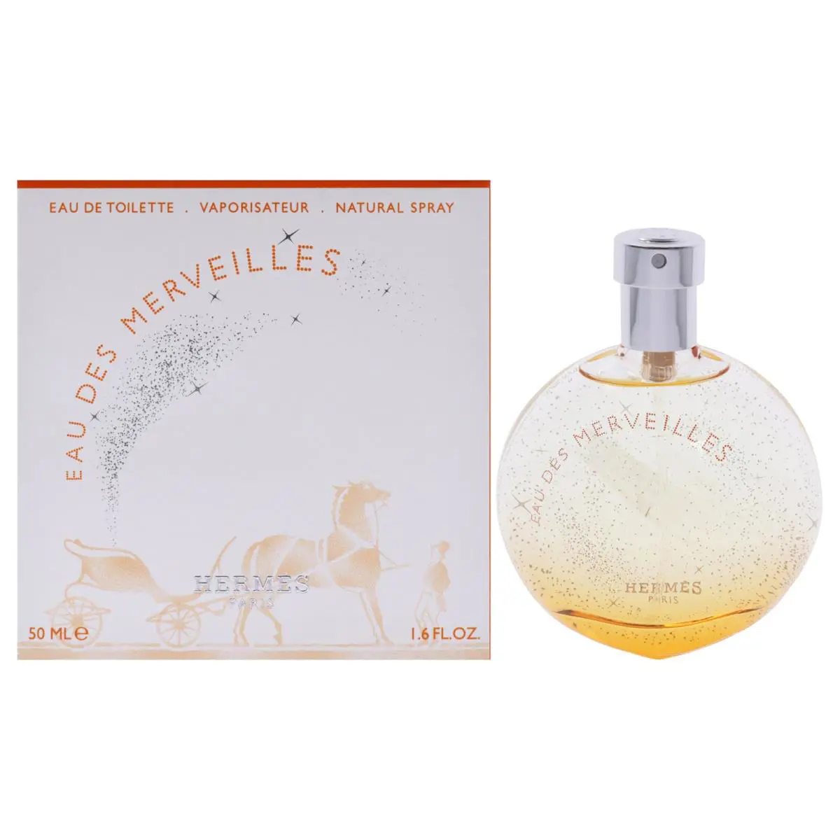 2 Pack Eau Des Merveilles by Hermes For Women - 1.6 oz Edt Spray