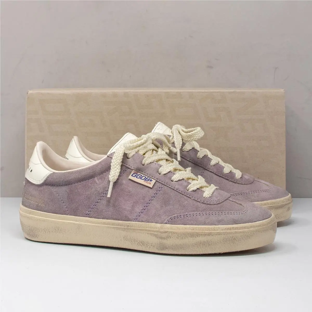Soul-star Lilac/white Suede Sneakers Size 37 7 US by Golden Goose