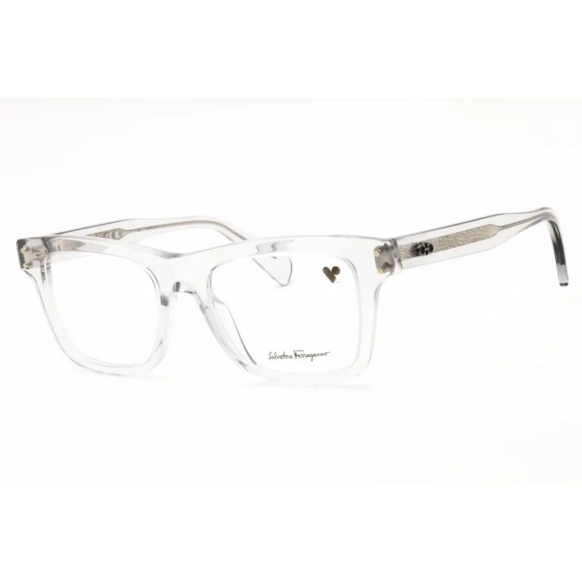 Salvatore Ferragamo Unisex Eyeglasses Light Crystal Grey Full Rim SF2923 050