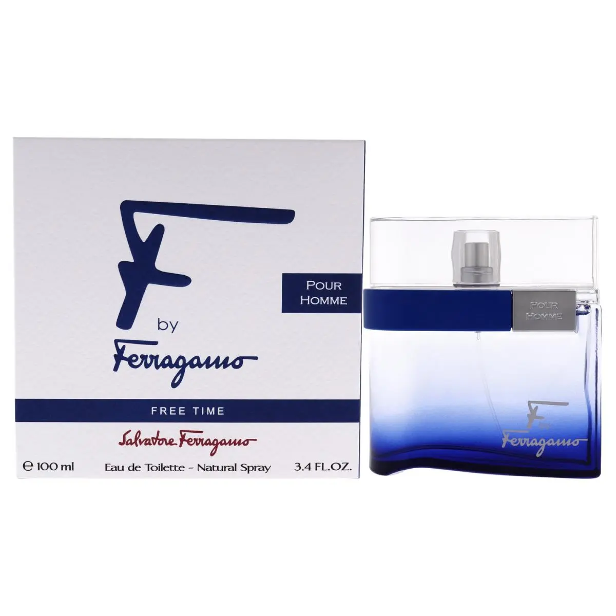 2 Pack F by Ferragamo Free Time by Salvatore Ferragamo For Men - 3.4 oz