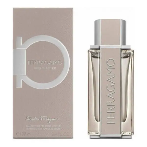 Salvatore Ferragamo Bright Leather Men 3.4oz Eau De Toilette Spray