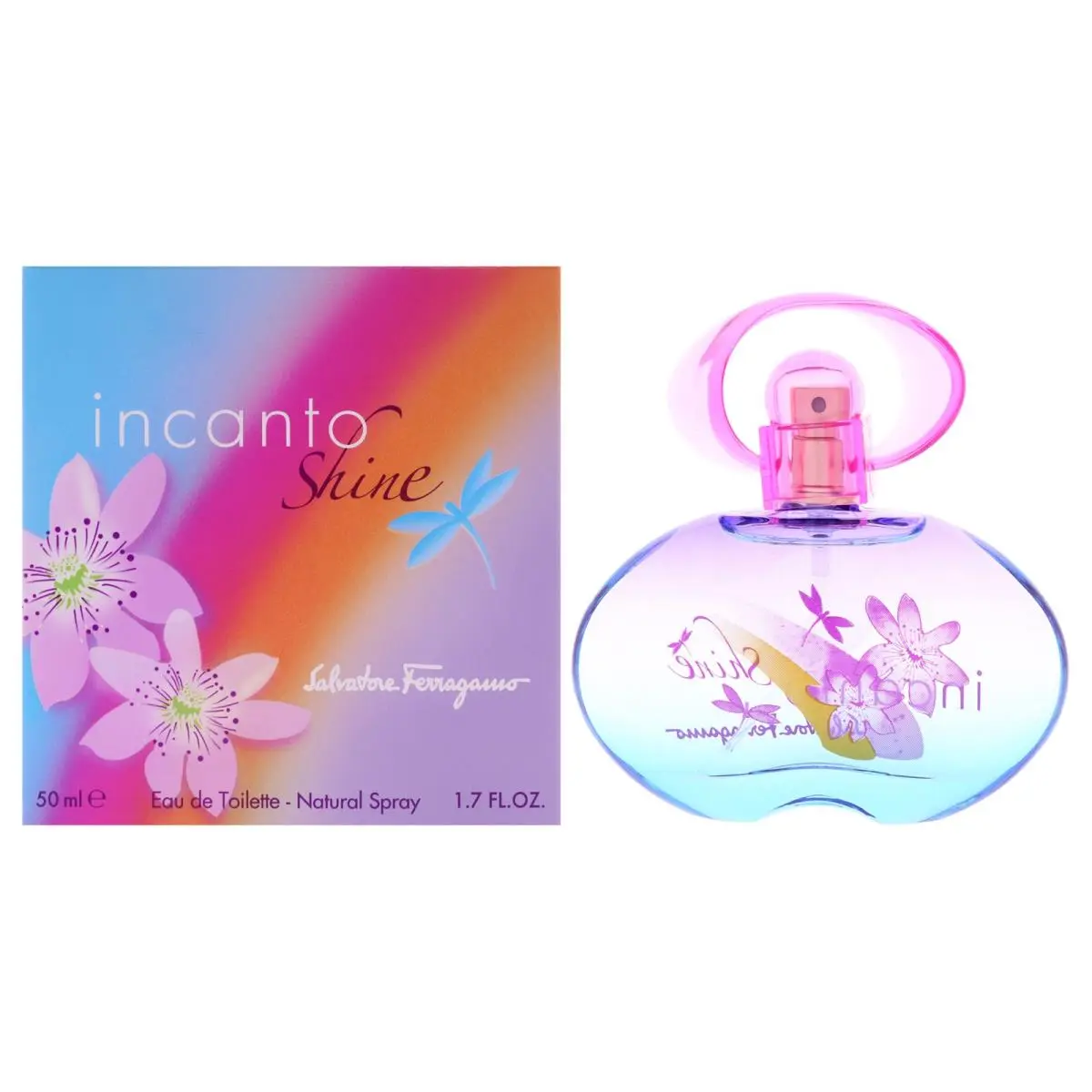 2 Pack Incanto Shine by Salvatore Ferragamo For Women - 1.7 oz Edt Spray