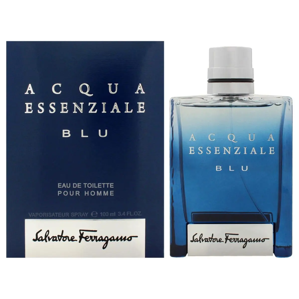 2 Pack Acqua Essenziale Blu  For Men - 3.4 oz Edt Spray by Salvatore Ferragamo