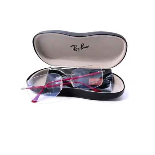 Ray-ban Rimless Glasses RB8750 1195 54 17 140 Unisex Lightray Silver Pink