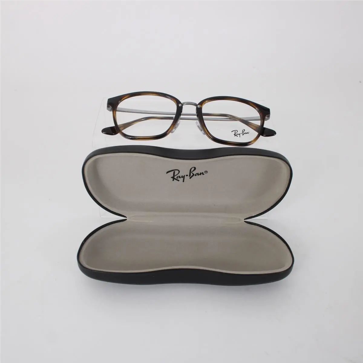 Ray Ban Frames RB 7247D 2012 51 19 145 Brown Silvertone W/ Case Frames