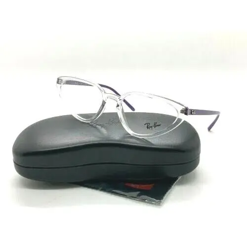 Ray-ban Frames Acetate Clear Unisex Eyeglasses rb7188 8086 54-18-140 Cat Eye by Ray-Ban