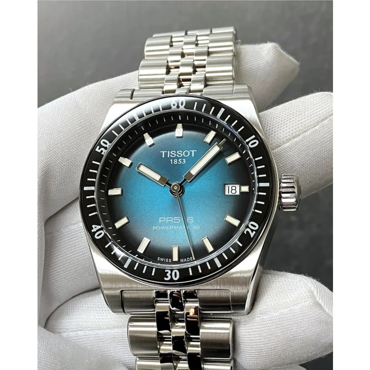 Tissot PR516 38mm Blue Dial Stainless Steel Watch T1494071104100
