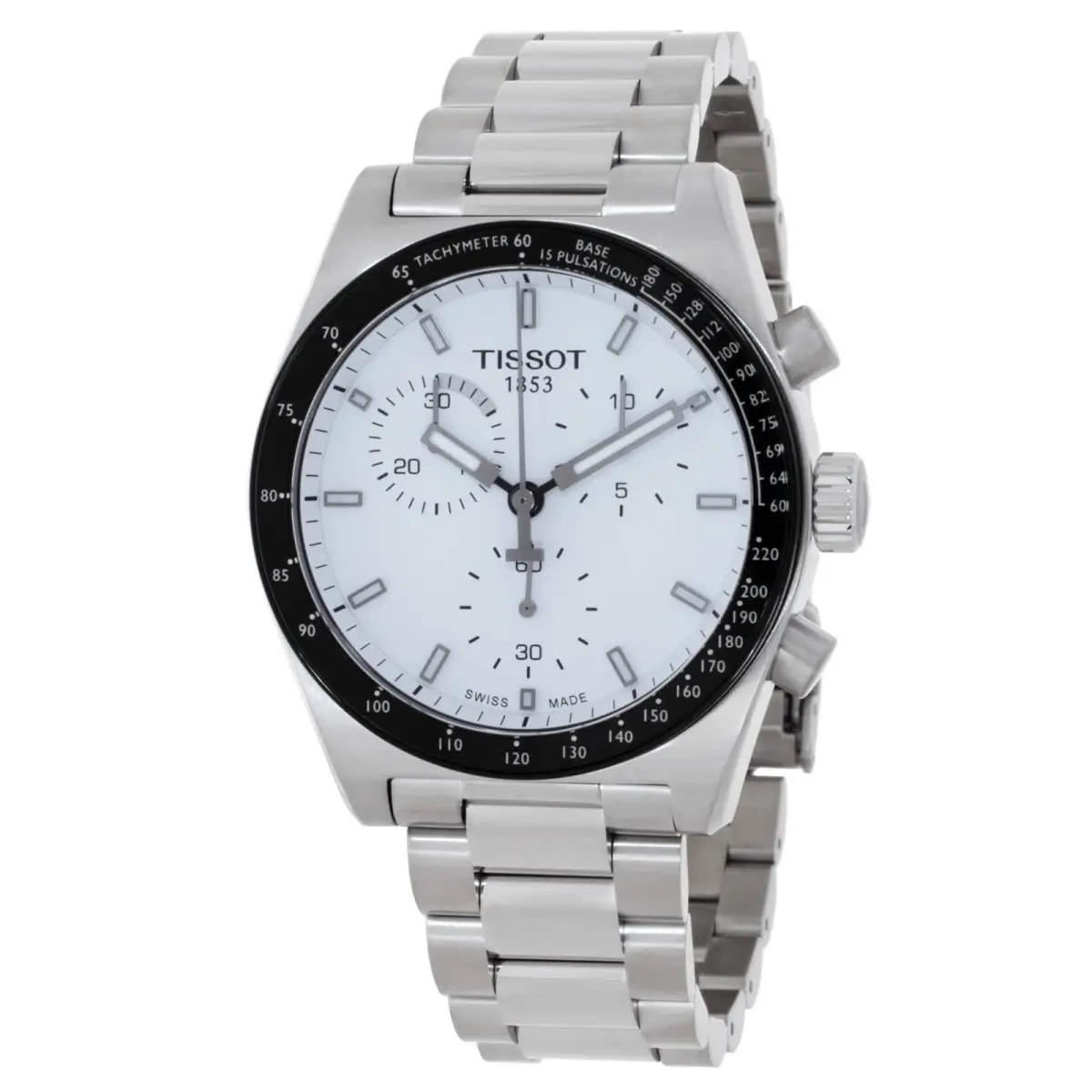 Tissot PR516 Chronograph Quartz White Dial Men`s Watch T1494171101100