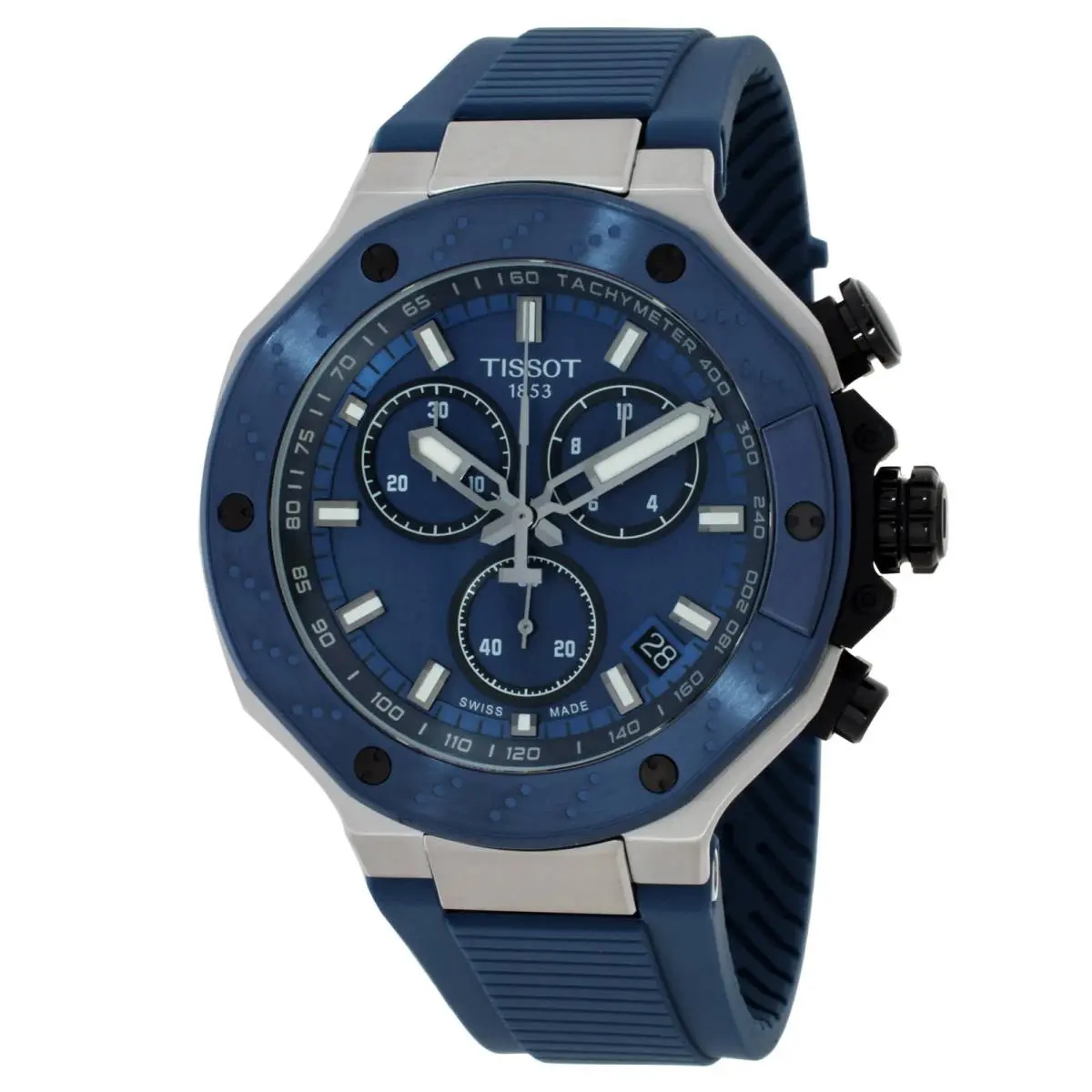 Tissot T-race Chronograph Quartz Blue Dial Men`s Watch T1414172704100