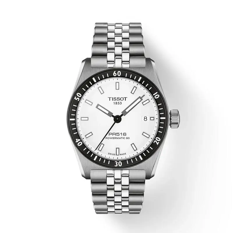 Tissot PR516 38mm White Dial Men`s Watch T1494071103100