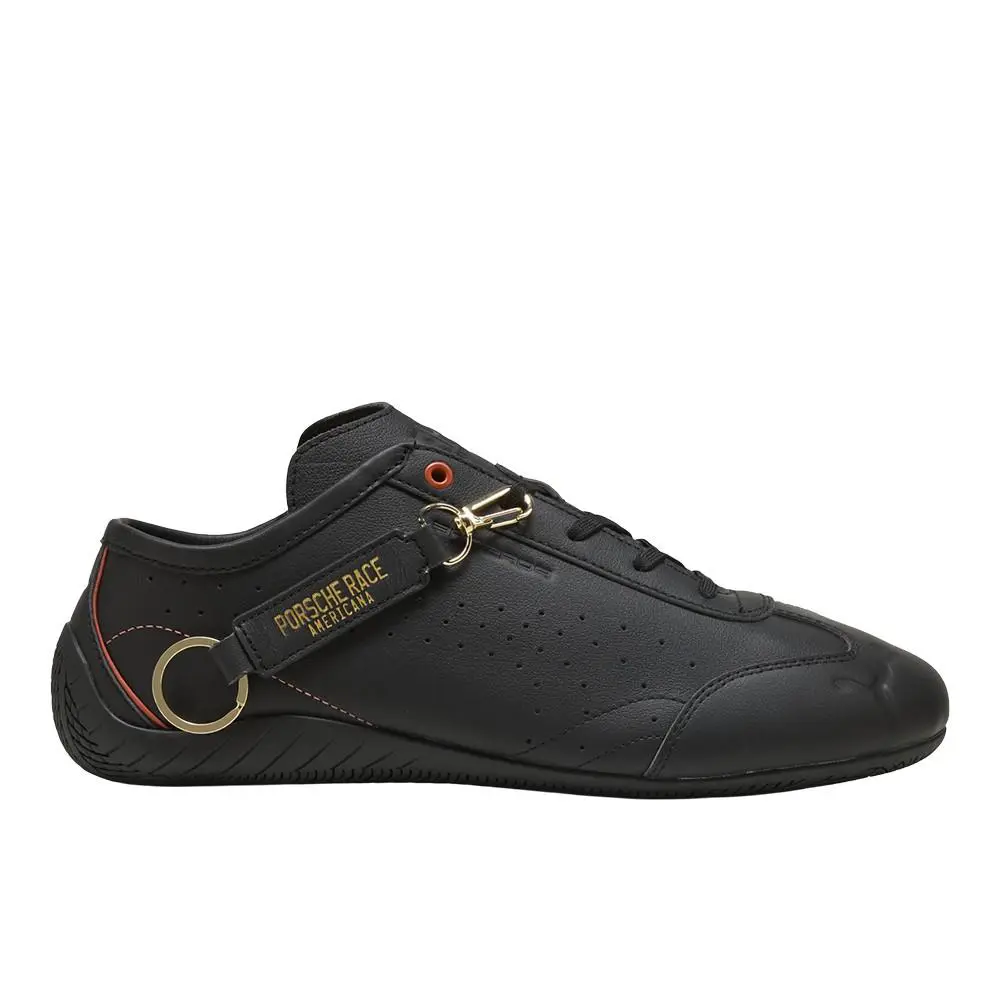 Puma Porsche Legacy Speedcat Lace Up Mens Black Sneakers Casual Shoes 30909001 - Black